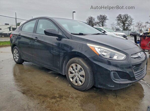 KMHCT4AEXGU071579 2016 HYUNDAI ACCENT Черный Передняя правая четверть
