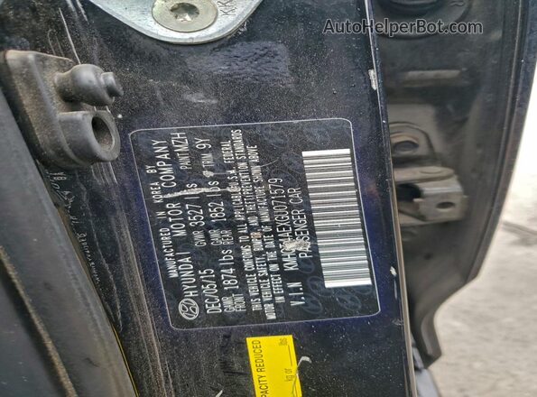 KMHCT4AEXGU071579 2016 HYUNDAI ACCENT Черный Вид подкапотного пространства