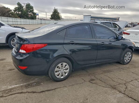 KMHCT4AEXGU975075 2016 HYUNDAI ACCENT Черный Задняя правая четверть