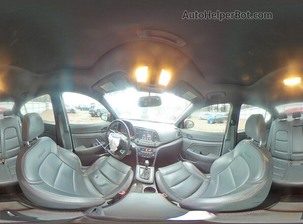 KMHD04LB9JU456302 2018 HYUNDAI ELANTRA Красный Вид наклейки с VIN-кодом