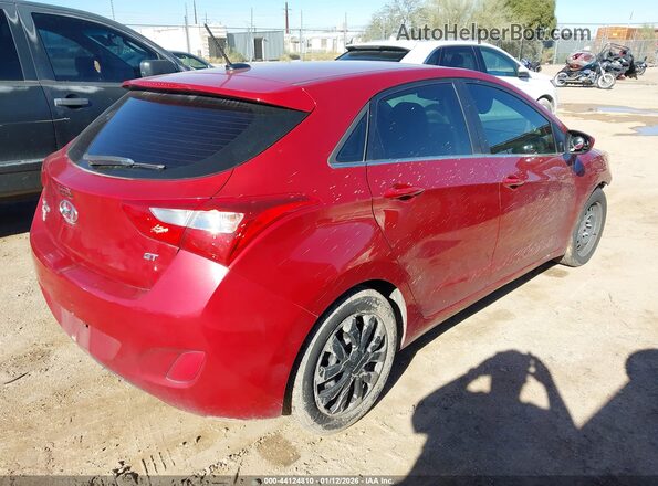 KMHD35LH0HU350140 2017 HYUNDAI ELANTRA GT Красный Задняя правая четверть