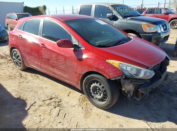 KMHD35LH0HU350140 2017 HYUNDAI ELANTRA GT Красный Передняя правая четверть