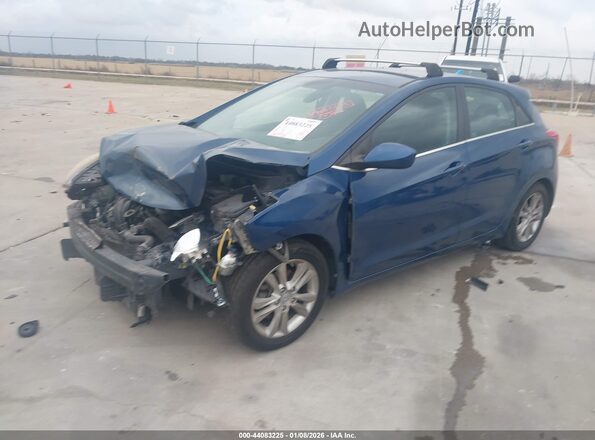 KMHD35LH2GU268151 2016 HYUNDAI ELANTRA GT Синий Передняя левая четверть