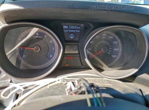 KMHD35LH3GU305417 2016 HYUNDAI ELANTRA Синий Вид щитка приборов
