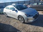 2019 Hyundai Elantra Sel Silver vin: KMHD84LF5KU754990
