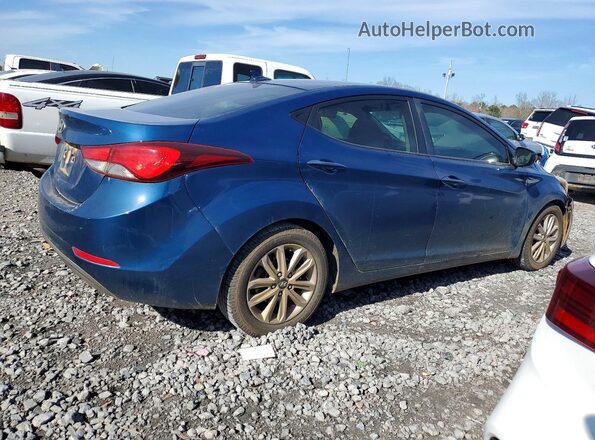 KMHDH4AE2GU501773 2016 HYUNDAI ELANTRA Синий Задняя правая четверть