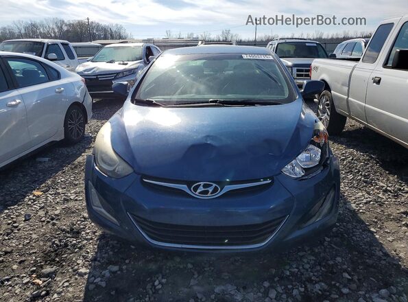 KMHDH4AE2GU501773 2016 HYUNDAI ELANTRA Синий Вид спереди