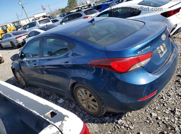 KMHDH4AE2GU501773 2016 HYUNDAI ELANTRA Синий Задняя левая четверть