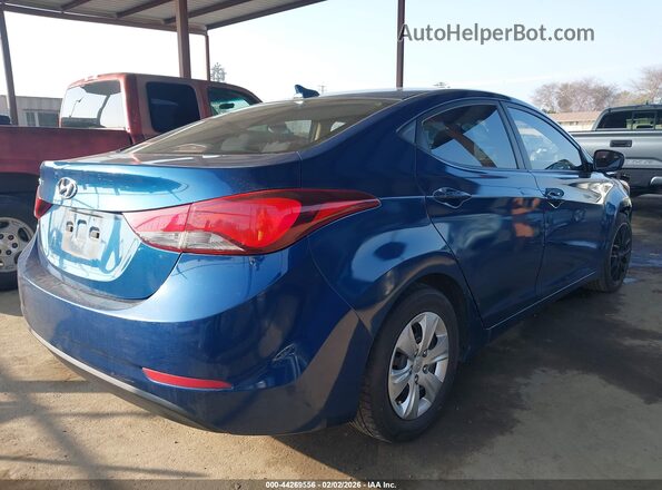 KMHDH4AE6GU650364 2016 HYUNDAI ELANTRA Dark Blue Задняя правая четверть