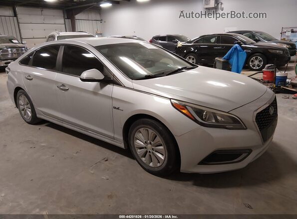 KMHE24L10GA010796 2016 HYUNDAI SONATA HYBRID Silver Przód prawy