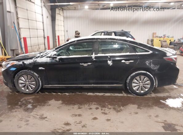 KMHE24L14HA050283 2017 HYUNDAI SONATA HYBRID Черный Панорамный вид салона 360°