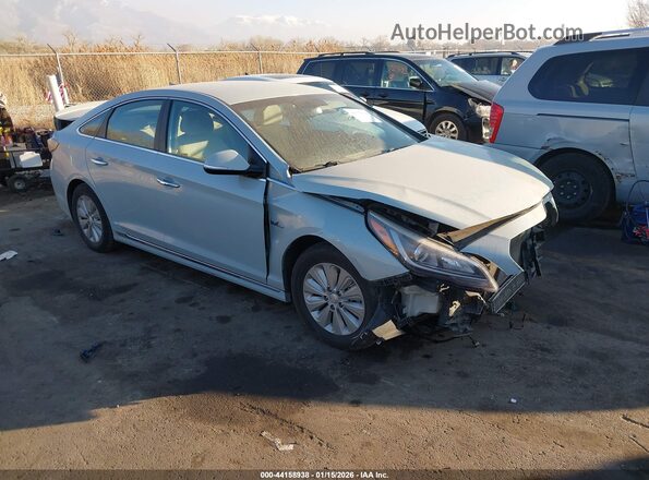 KMHE24L17GA008558 2016 HYUNDAI SONATA HYBRID Серый Передняя правая четверть