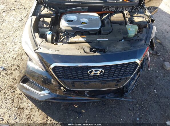 KMHE24L17GA018586 2016 HYUNDAI SONATA HYBRID Черный Вид сзади