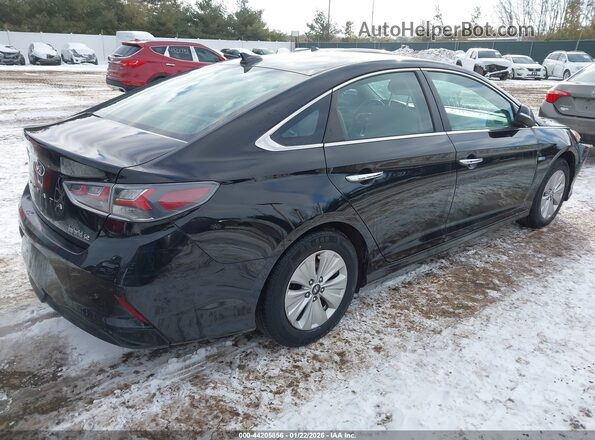 KMHE24L31KA088207 2019 HYUNDAI SONATA HYBRID Черный Задняя правая четверть