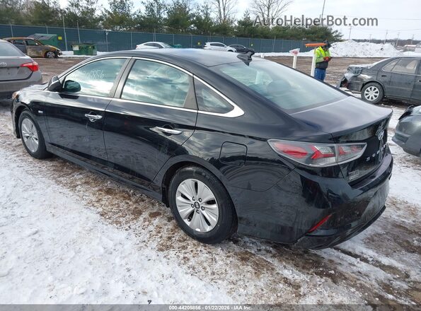 KMHE24L31KA088207 2019 HYUNDAI SONATA HYBRID Черный Задняя левая четверть