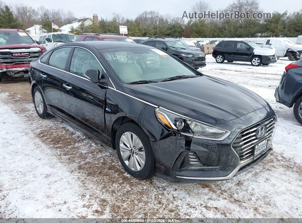 KMHE24L31KA088207 2019 HYUNDAI SONATA HYBRID Черный Вид спереди