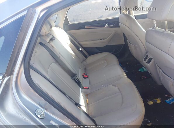 KMHE34L11GA012456 2016 HYUNDAI SONATA HYBRID Gray Widok naklejki z numerem VIN