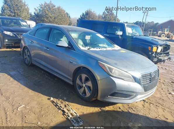 KMHE34L11GA012456 2016 HYUNDAI SONATA HYBRID Gray Przód prawy
