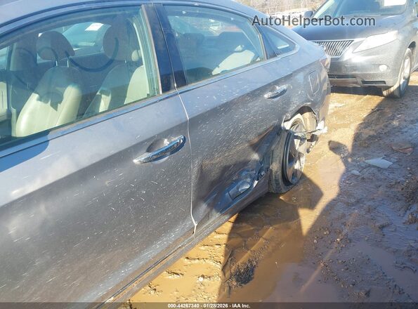 KMHE34L11GA012456 2016 HYUNDAI SONATA HYBRID Gray Widok z przodu