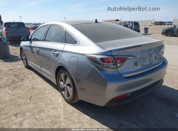 KMHE34L16GA022772 2016 HYUNDAI SONATA HYBRID Серебряный Задняя левая четверть