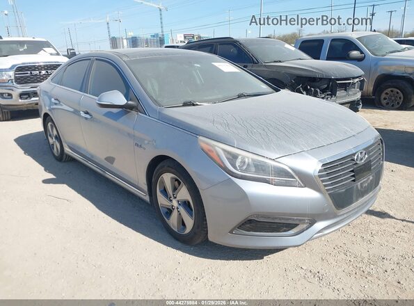 KMHE34L16GA022772 2016 HYUNDAI SONATA HYBRID Серебряный Передняя правая четверть