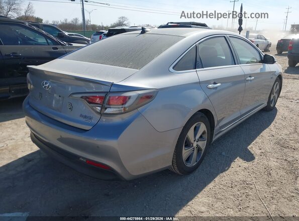 KMHE34L16GA022772 2016 HYUNDAI SONATA HYBRID Серебряный Задняя правая четверть