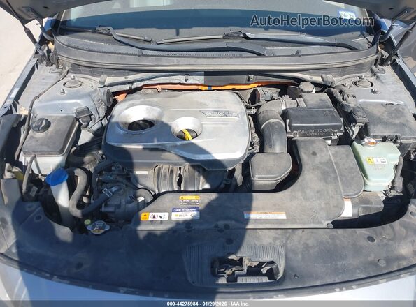 KMHE34L16GA022772 2016 HYUNDAI SONATA HYBRID Серебряный Вид сзади