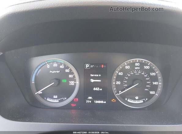 KMHE34L16HA047916 2017 HYUNDAI SONATA HYBRID Черный Вид задних сидений