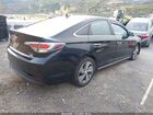 2016 Hyundai Sonata Hybrid Limited Черный vin: KMHE34L19GA030266