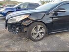2016 Hyundai Sonata Hybrid Limited Черный vin: KMHE34L19GA030266