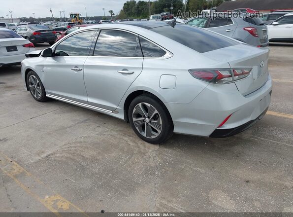 KMHE34L39KA092275 2019 HYUNDAI SONATA HYBRID Серебряный Задняя левая четверть