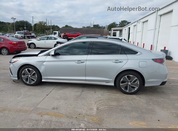 KMHE34L39KA092275 2019 HYUNDAI SONATA HYBRID Серебряный Панорамный вид салона 360°