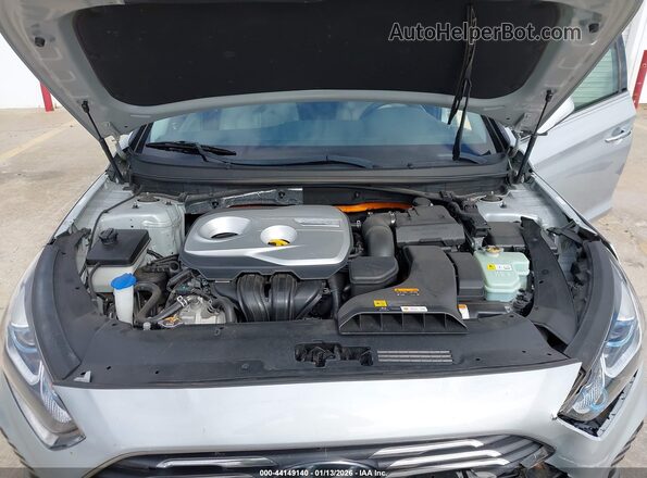 KMHE34L39KA092275 2019 HYUNDAI SONATA HYBRID Серебряный Вид сзади