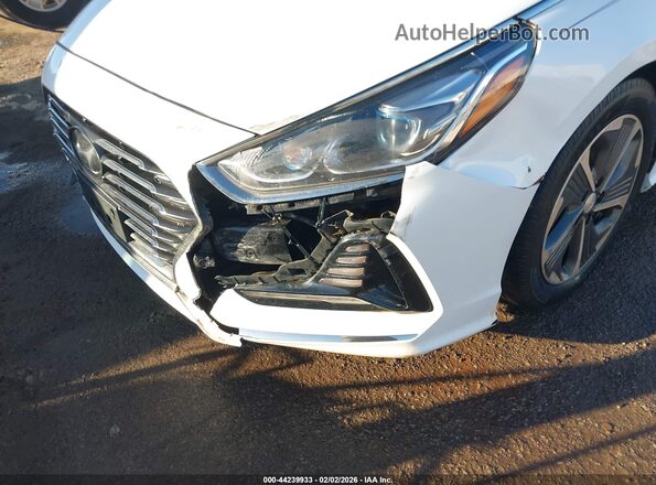 KMHE34L39KA093197 2019 HYUNDAI SONATA HYBRID Белый Вид спереди