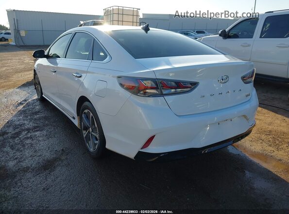 KMHE34L39KA093197 2019 HYUNDAI SONATA HYBRID Белый Задняя левая четверть