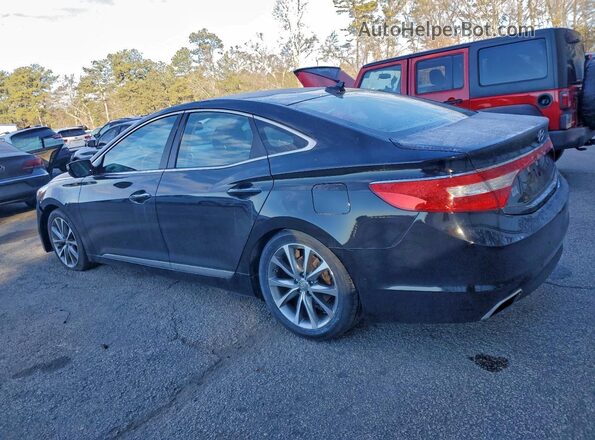 KMHFG4JG0HA577489 2017 HYUNDAI AZERA Черный Задняя левая четверть