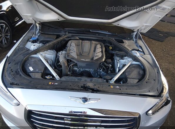 KMHG34JAXKU050626 2019 GENESIS G90 Silver Вид ззаду