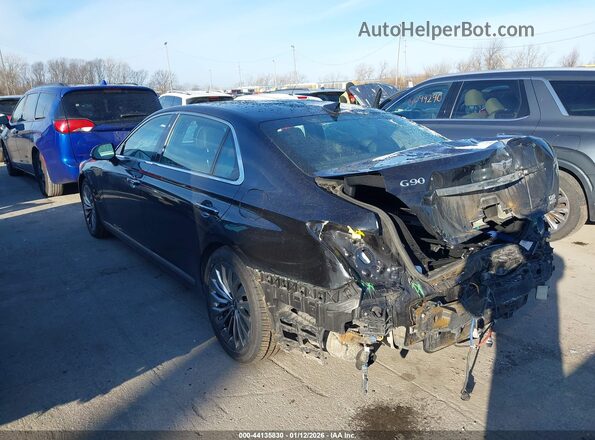 KMHG54JH2JU042252 2018 GENESIS G90 Black Tył lewy