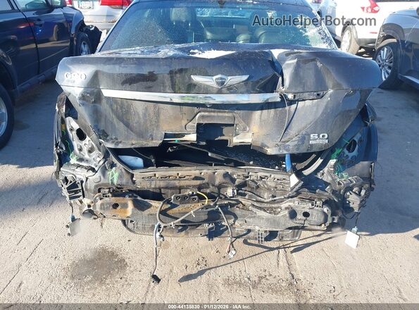KMHG54JH2JU042252 2018 GENESIS G90 Black Widok z przodu