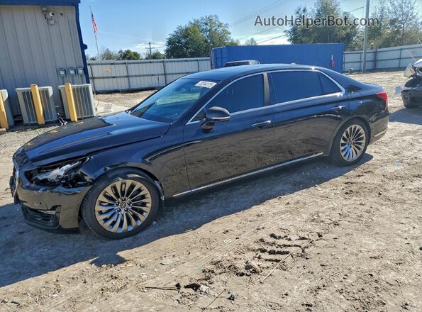 KMHG54JH2KU050398 2019 GENESIS G90 Black Передня ліва чверть