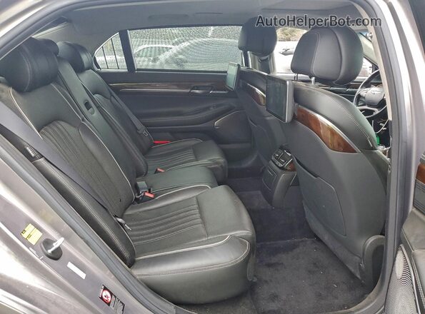 KMHG54JH8JU044264 2018 GENESIS G90 Серый Вид задних сидений