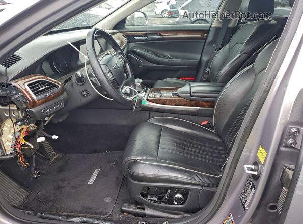 KMHG54JH8JU044264 2018 GENESIS G90 Серый Вид салона спереди