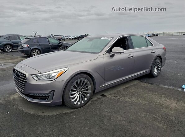 KMHG54JH8JU044264 2018 GENESIS G90 Серый Передняя левая четверть