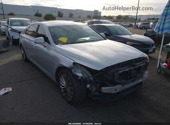 KMHG54JH8JU047360 2018 GENESIS G90 Серебряный Панорамный вид салона 360°