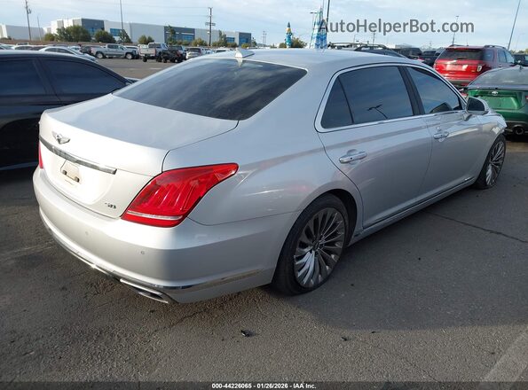 KMHG54JH8JU047360 2018 GENESIS G90 Серебряный Задняя правая четверть