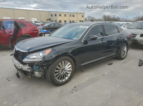 KMHGH4JH3GU101115 2016 HYUNDAI EQUUS Черный Передняя левая четверть
