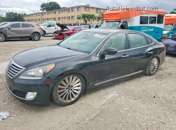 KMHGH4JH7GU102316 2016 HYUNDAI EQUUS Черный Передняя левая четверть