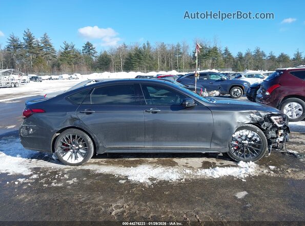 KMHGN4JB4KU296204 2019 GENESIS G80 Черный Вид задней части салона