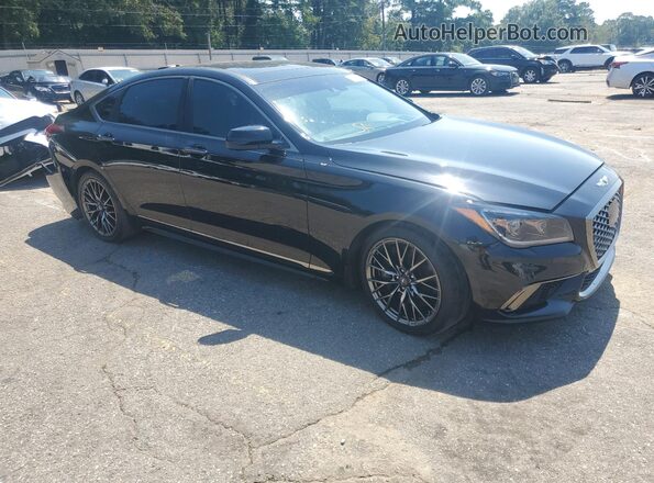 KMHGN4JB5KU290895 2019 GENESIS G80 Черный Передняя правая четверть