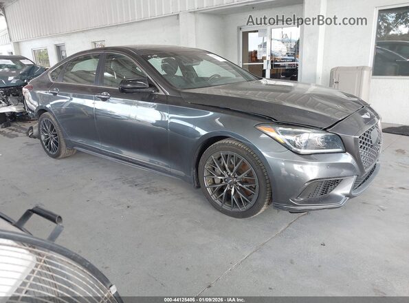 KMHGN4JB5KU295837 2019 GENESIS G80 Серый Передняя правая четверть